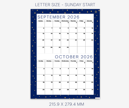 Cool Navy September & October 2026