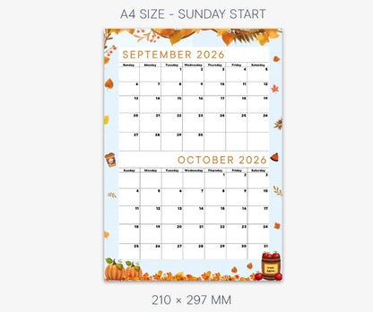 Seasonal Calendar September & October 2026