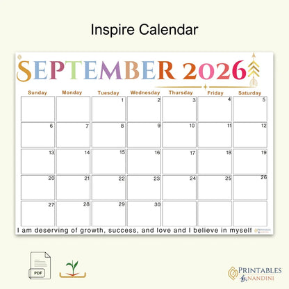Inspire|Month of September 2026
