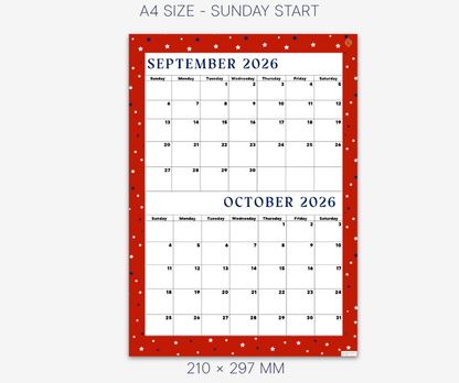 Lovely Red September and October 2026