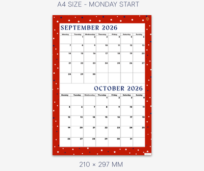 Lovely Red September and October 2026