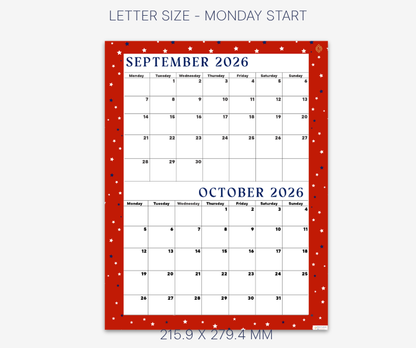 Lovely Red September and October 2026