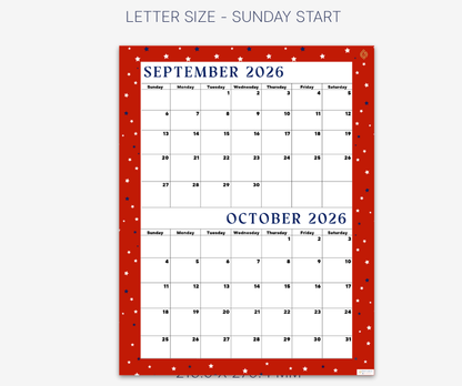 Lovely Red September and October 2026