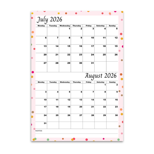 Pink July & August 2026