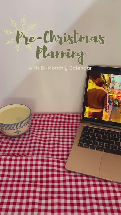 Lovely Red| Calendar for November 2025 & December 2025-Sunday Start!